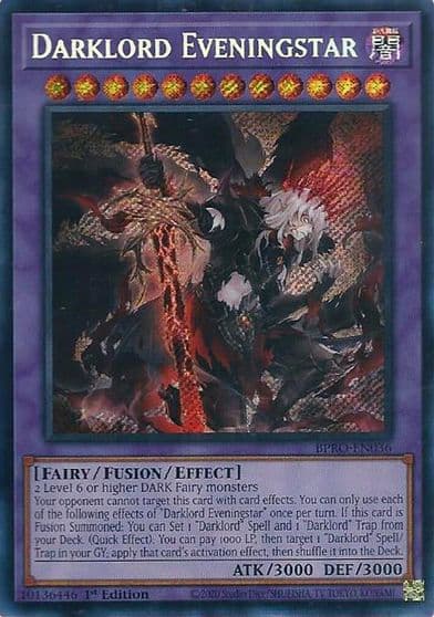 Darklord Eveningstar Burst Protocol Yu-Gi-Oh! card