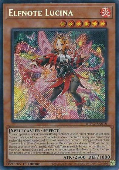 Elfnote Lucina Burst Protocol Yu-Gi-Oh! card