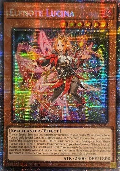 Elfnote Lucina Starlight Rare Burst Protocol Yu-Gi-Oh! card