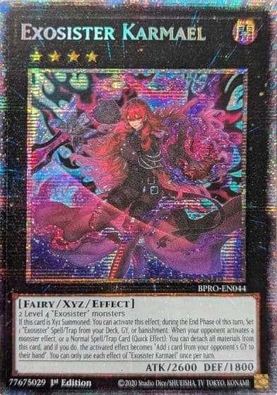 Exosister Karmael Starlight Rare Burst Protocol Yu-Gi-Oh! card