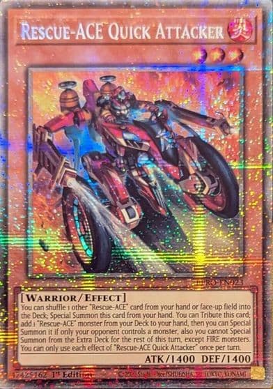 Rescue ACE Quick Attacker Starlight Rare Burst Protocol Yu-Gi-Oh! card