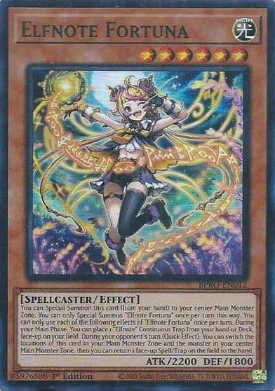 Elfnote Fortuna Burst Protocol Yu-Gi-Oh! card