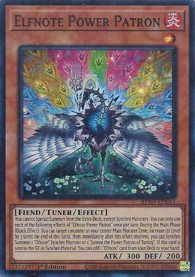 Elfnote Power Patron Burst Protocol Yu-Gi-Oh! card