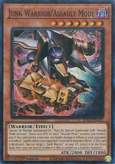Junk Warrior Assault Mode Burst Protocol Yu-Gi-Oh! card
