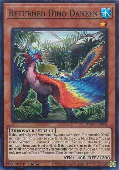 Returned Dino Daneen Burst Protocol Yu-Gi-Oh! card