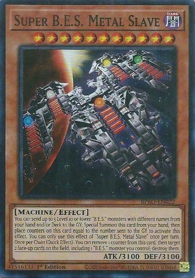 Super BES Metal Slave Burst Protocol Yu-Gi-Oh! card