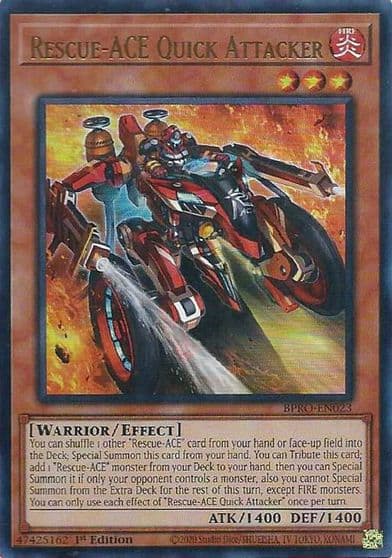 Rescue ACE Quick Attacker Burst Protocol Yu-Gi-Oh! card