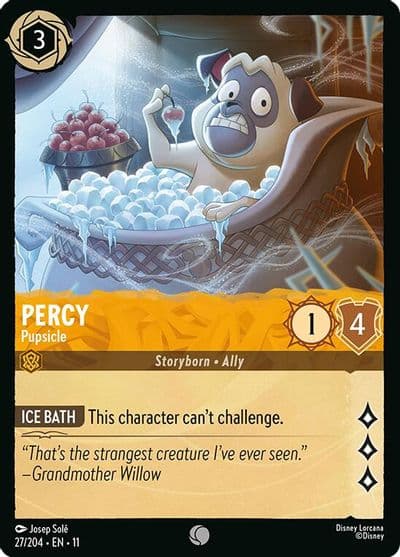 Percy Pupsicle Winterspell Lorcana card
