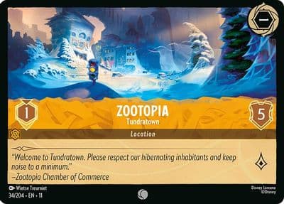 Zootopia Tundratown Winterspell Lorcana card