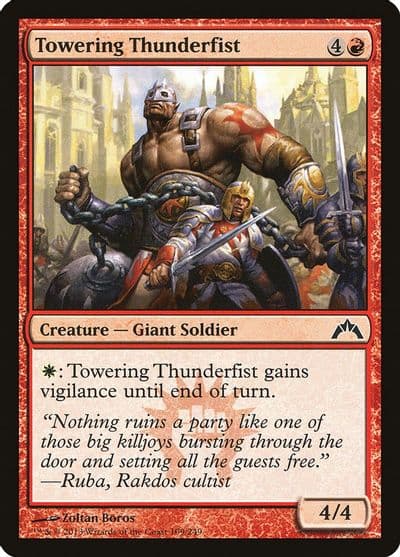 Towering Thunderfist Gatecrash Magic card