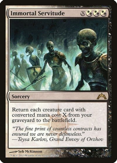 Immortal Servitude Gatecrash Magic card