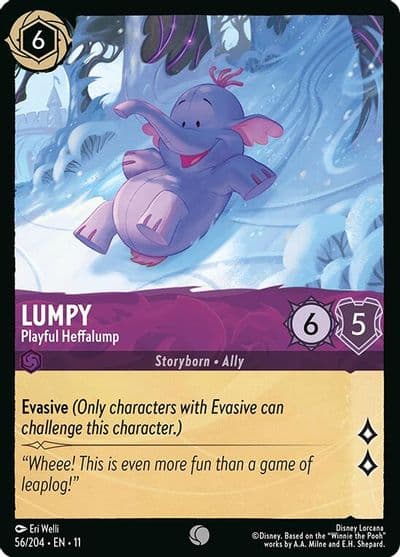Lumpy Playful Heffalump Winterspell Lorcana card