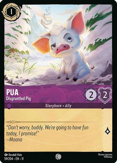 Pua Disgruntled Pig Winterspell Lorcana card