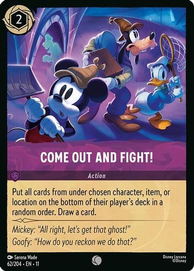 Come Out and Fight Winterspell Lorcana card