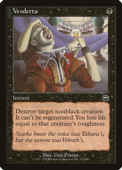 Vendetta Mercadian Masques Magic card