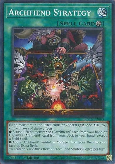 Archfiend Strategy Burst Protocol Yu-Gi-Oh! card