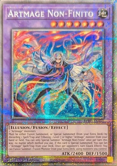 Artmage Non Finito Starlight Rare Burst Protocol Yu-Gi-Oh! card