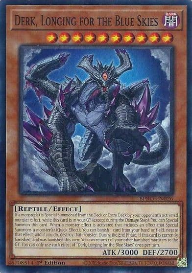 Derk Longing for the Blue Skies Burst Protocol Yu-Gi-Oh! card
