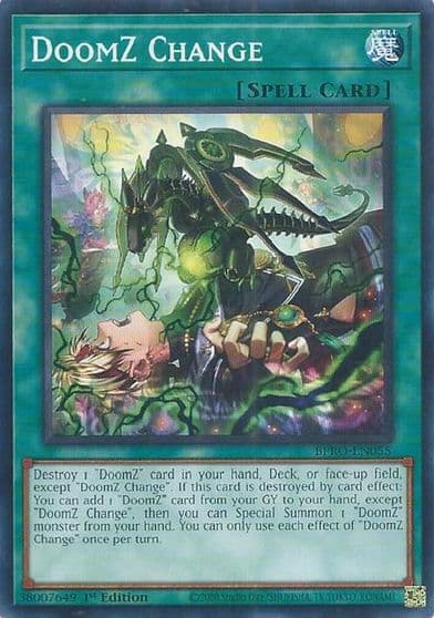 DoomZ Change Burst Protocol Yu-Gi-Oh! card