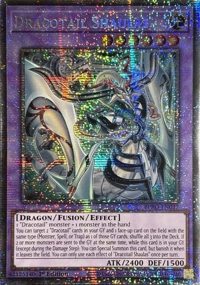 Dracotail Shaulas Starlight Rare Burst Protocol Yu-Gi-Oh! card