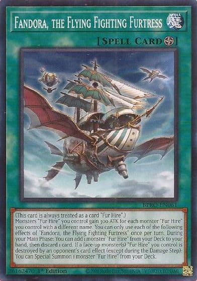 Fandora the Flying Fighting Furtress Burst Protocol Yu-Gi-Oh! card