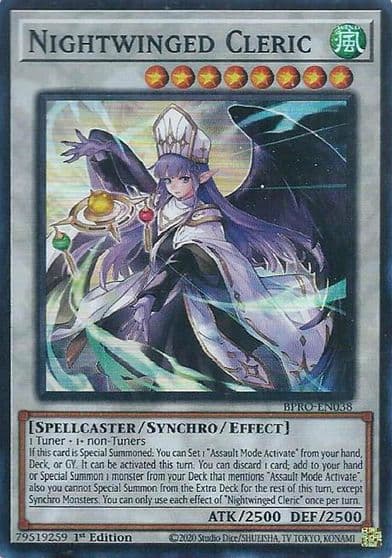 Nightwinged Cleric Burst Protocol Yu-Gi-Oh! card