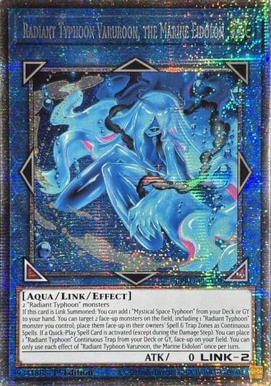 Radiant Typhoon Varuroon the Marine Eidolon Starlight Rare Burst Protocol Yu-Gi-Oh! card
