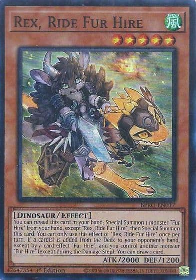 Rex Ride Fur Hire Burst Protocol Yu-Gi-Oh! card