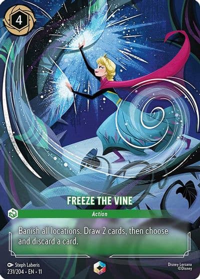 Freeze the Vine Enchanted Winterspell Lorcana card