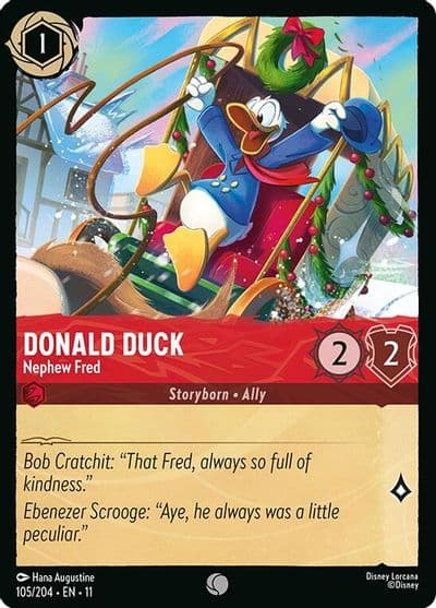 Donald Duck Nephew Fred Winterspell Lorcana card