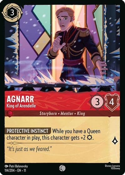 Agnarr King of Arendelle Winterspell Lorcana card