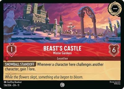 Beasts Castle Winter Gardens Winterspell Lorcana card