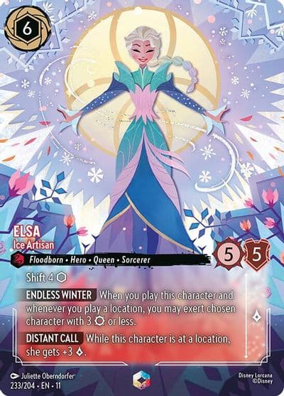 Elsa - Ice Artisan Winterspell Lorcana card