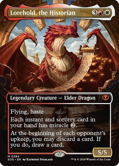 Lorehold the Historian Borderless Secrets of Strixhaven Magic card