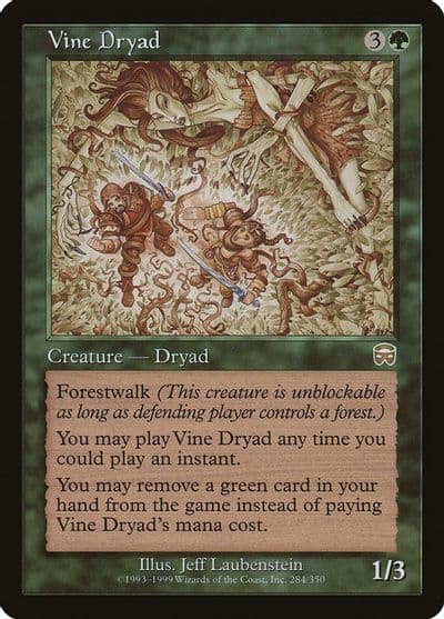 Vine Dryad Mercadian Masques Magic card