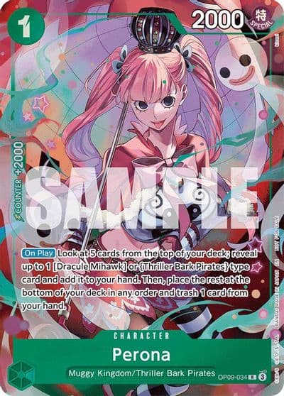 Perona OP09 034 Extra Booster: One Piece Heroines Edition One Piece card