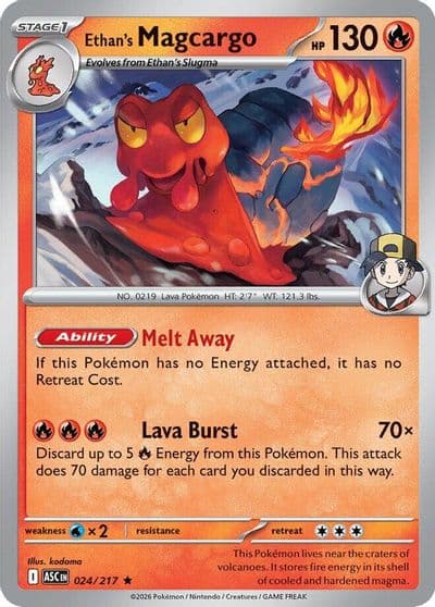 Ethan's Magcargo ME: Ascended Heroes Pokemon card