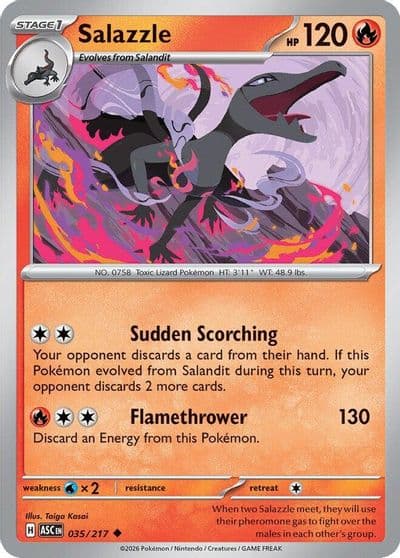 Salazzle ME: Ascended Heroes Pokemon card