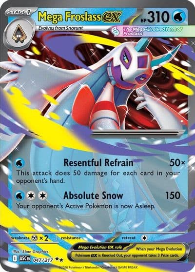 Mega Froslass ex ME: Ascended Heroes Pokemon card