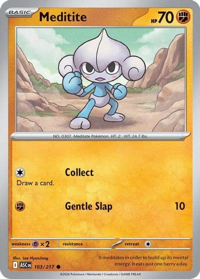 Meditite ME: Ascended Heroes Pokemon card