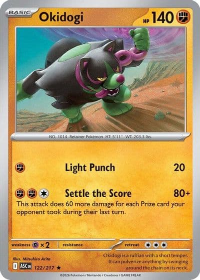 Okidogi ME: Ascended Heroes Pokemon card