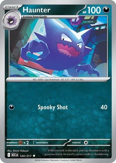 Haunter ME: Ascended Heroes Pokemon card