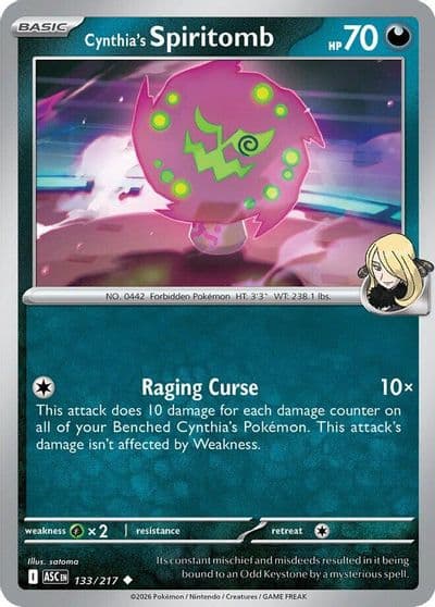 Cynthia's Spiritomb ME: Ascended Heroes Pokemon card