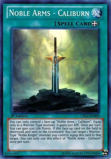 Noble Arms Caliburn Cosmo Blazer Yu-Gi-Oh! card
