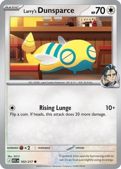 Larry's Dunsparce ME: Ascended Heroes Pokemon card