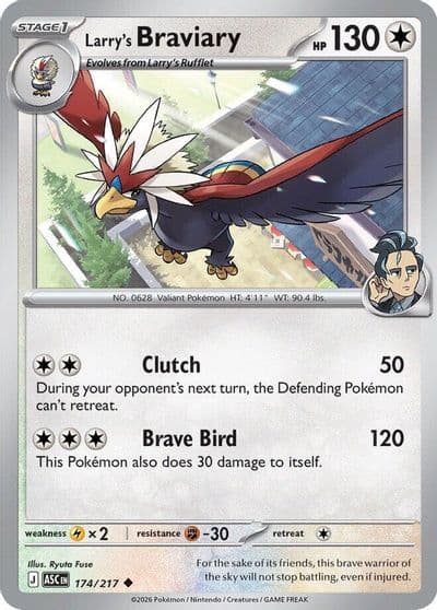 Larry's Braviary ME: Ascended Heroes Pokemon card