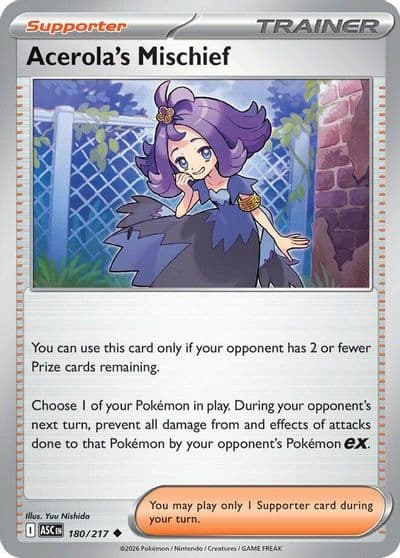 Acerola's Mischief ME: Ascended Heroes Pokemon card