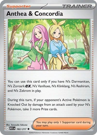 Anthea & Concordia ME: Ascended Heroes Pokemon card