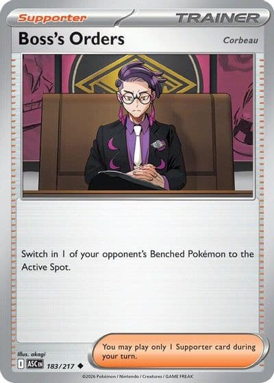 Boss's Orders [Corbeau] ME: Ascended Heroes Pokemon card