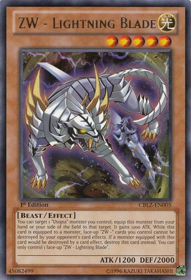 ZW Lightning Blade Cosmo Blazer Yu-Gi-Oh! card